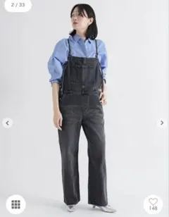 サマンサモス　デニムオーバーオール