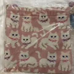 フェイラー　モフモフネコチャン　 巾着