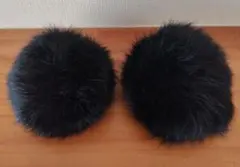 ダイアナ シューズアクセサリー クリップ式 ポンポン 黒のサムネイル