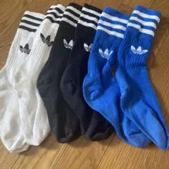 adidas ソックス 3足セット　中古のサムネイル