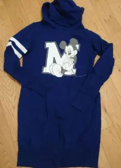 ユニクロ　ディズニー　ミッキー　ロングパーカー　ワンピース　Sサイズ