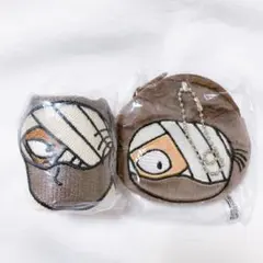 忍たま乱太郎 スクエアポーチ ミニポーチキーホルダー 雑渡昆奈門 ガチャ