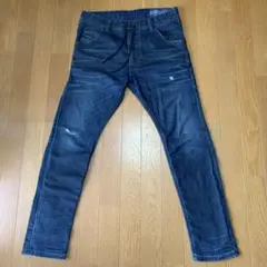 ディーゼル　ジョグジーンズ　濃紺　KROOLEY-NE スリムデニム　W28