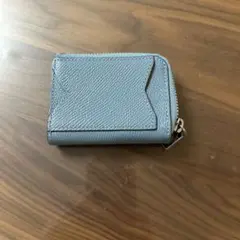 エルメス ジップアンゴー エバーカラー コインケース ミコノス ブルー 