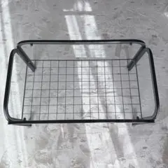 【美品】ミッドセンチュリー　ガラステーブル　レトロ　スペースエイジ