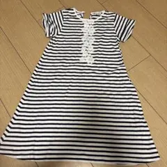 Pupil House ボーダー 半袖 ワンピース 130cmのサムネイル