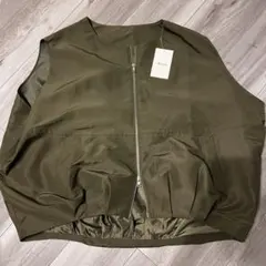 しまむら helm ダブルジップベスト カーキ Lサイズ