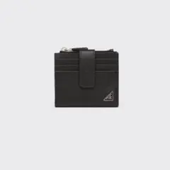 プラダ 折り財布 サフィアーノ トライアングル カードホルダー
