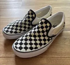 Vans チェッカーフラッグ スリッポン27.0cm