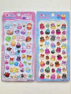 正規品　プチドロップステッカー　ほっぺちゃん2枚セット