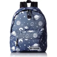 OUTDOOR PRODUCTS キッズリュックサック 宇宙柄 ネイビー