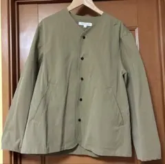 アーバンリサーチ　カーキ ノーカラージャケットメンズM