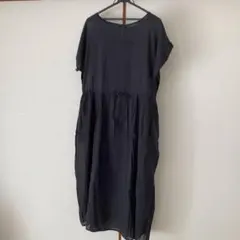 群言堂 麻ガーゼワンピース すみくろ - メルカリ
