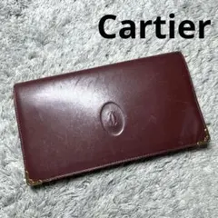 Cartier カルティエ 長財布 マストライン ボルドー レザー