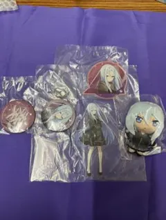 ぷちぬいマスコット、アクリルスタンド、アクリルキーホルダー、缶バッジセット