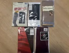 カラータイツとレギンスのセット（レッグリングス、tutu.anna、ガーゼ）