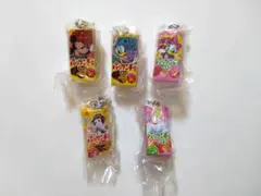 ディズニー　プリンセス　パックンチョ　ミニチュアチャーム　５点セット