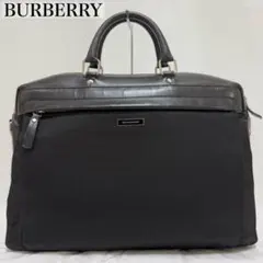 美品】ジョルジオアルマーニ ビジネスバッグ オールレザー シボ革 ロゴ