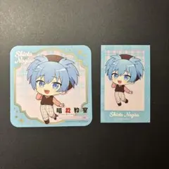 暗殺教室 潮田渚 スイパラコラボグッズ 缶バッジ フォトカード セット