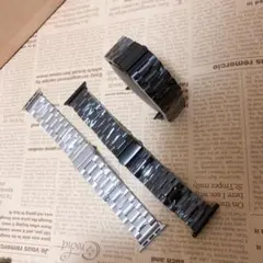 42mm 45mm コマ調節器 アップルウォッチ　ベルト ブラック 41mm