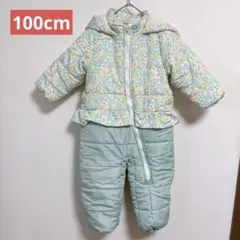 futafuta 花柄 ジャンプスーツ スキーウェア 100cm