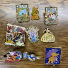 【2001年限定販売含む】 ディズニー100周年　ピンバッジ9点セット