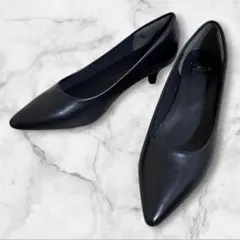 メヌエ　パンプス　ブラック黒　ポインテッドトゥ　ビジネス　フォーマルのサムネイル