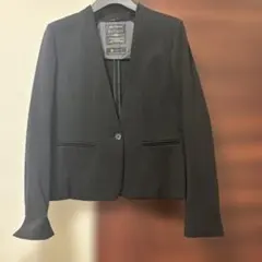 【美品】リフレクト 洗える 匠ジャケット ノーカラー　ジャケット M 9号　黒