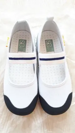 未使用　ムーンスター　上履き　20.0cm　ネイビー　　　紺　ブルー　幅広甲高