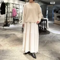 BEARDSLEY フレアスカート ベージュ 麻混 サイズ1 MーL - メルカリ