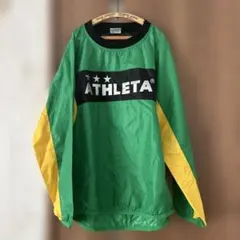 ATHLETA 長袖トップス 150緑/黄　ピステ　サッカー　アスレタ ロンT