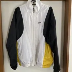 Nike ナイロンジャケット ホワイト/ブラック/イエロー