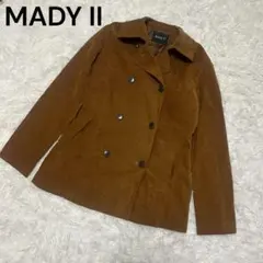 MADY II コーデュロイ ダブルジャケット ブラウン 秋冬 レディース　韓国のサムネイル