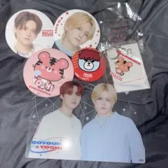 【最終値下げ】TREASURE トレジャーヨシ缶バッジ アクキーセットまとめ売り