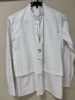 ユニクロ　スーピマコットン　シャツジャケット　白　M ［新品未使用］