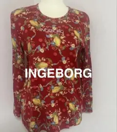 INGEBORG 花柄ドット 長袖トップス