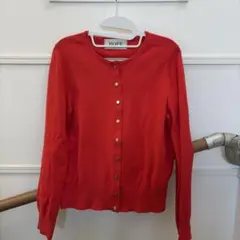 美品　ROPE レディース　カーディガン　赤
