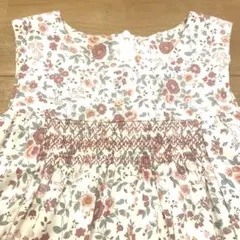 タルティーヌエショコラ　スモッキング ジャンパースカート