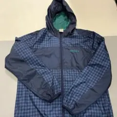 adidas チェック柄ウィンドブレーカー