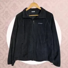 Columbia フリースジャケット アウター フルジップ アウトドア 黒