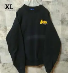 KEBOZ XLsize スウェット バックロゴ ダークネイビー