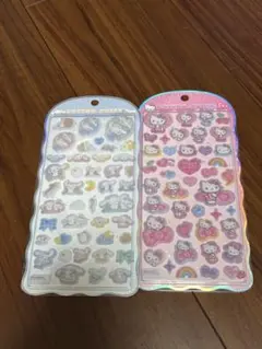 コットンパフィーシール サンリオ キティ シナモロール シナモン