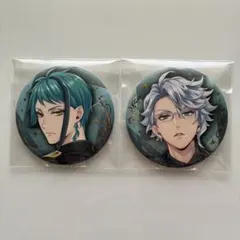 ツイステ　ブレイジングジュエル　缶バッジ　ジェイド　アズール