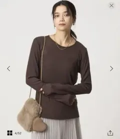 green label relaxing テレコ クルーネック プルオーバー