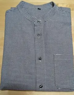 無印良品　ギンガムチェック コットン　長袖シャツ Lサイズ