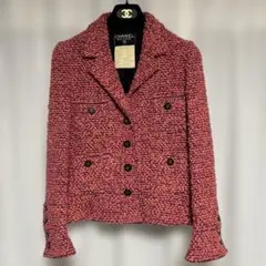 CHANEL 94A ヴィンテージ ツイードジャケット 40 シルク裏地のサムネイル