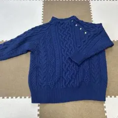 CRAFT standard boutiqueの紺色ニットセーター