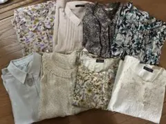 おばあちゃんレディース トップス まとめ売り 8点 ブラウス シャツ カットソー