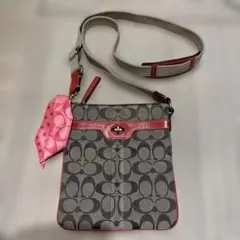 Coach ショルダーバッグ ブラウン/赤