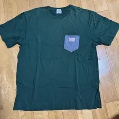 coen ダークグリーン Tシャツ Lサイズ
